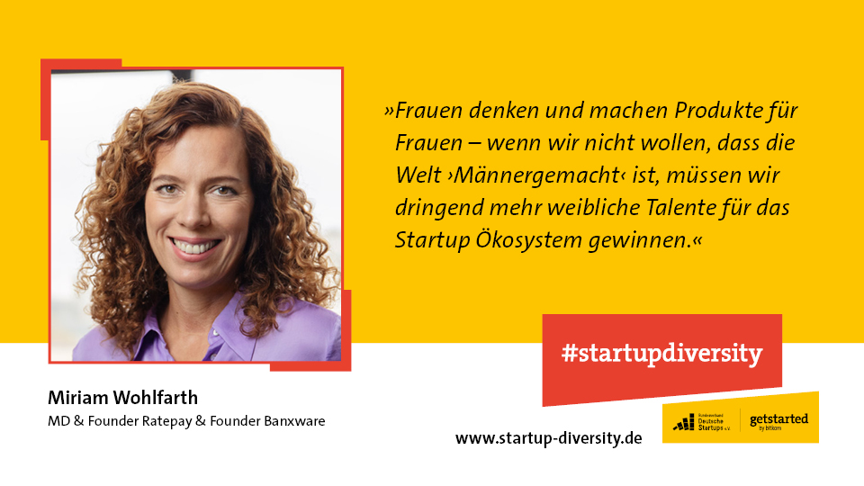 Die Initiative #startupdiversity will auf besondere Hürden und strukturelle Barrieren für Gründerinnen aufmerksam machen und Lösungsansätze aufzeigen. <a href="/StartupVerband/">Startup-Verband 💡 🚀</a> <a href="/Bitkom_Startup/">Get Started</a> 

startup-diversity.de