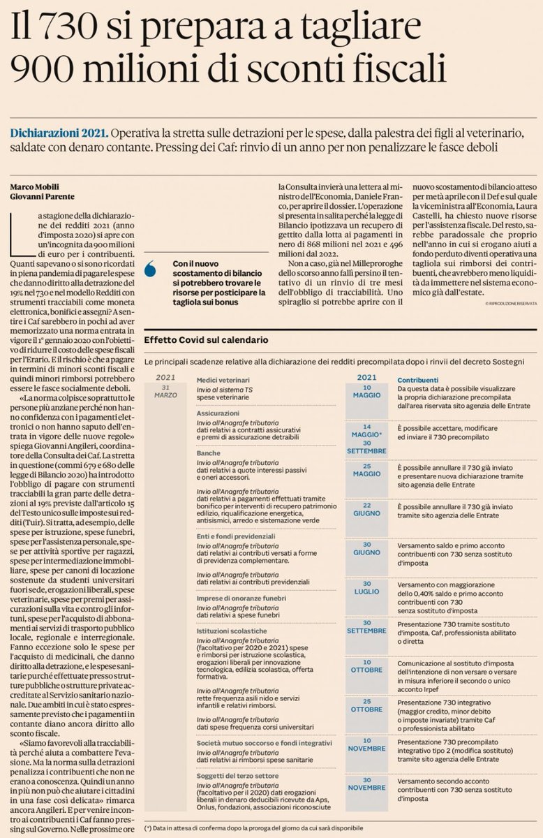 ConsultaCaf's tweet photo. Operativa la stretta sulle detrazioni 730 per le spese. Pressing dei CAF: rinvio di un anno per non penalizzare fasce deboli. La dichiarazione del coordinatore Angileri> https://t.co/sOlvb8hyJz https://t.co/EWijuvczEt