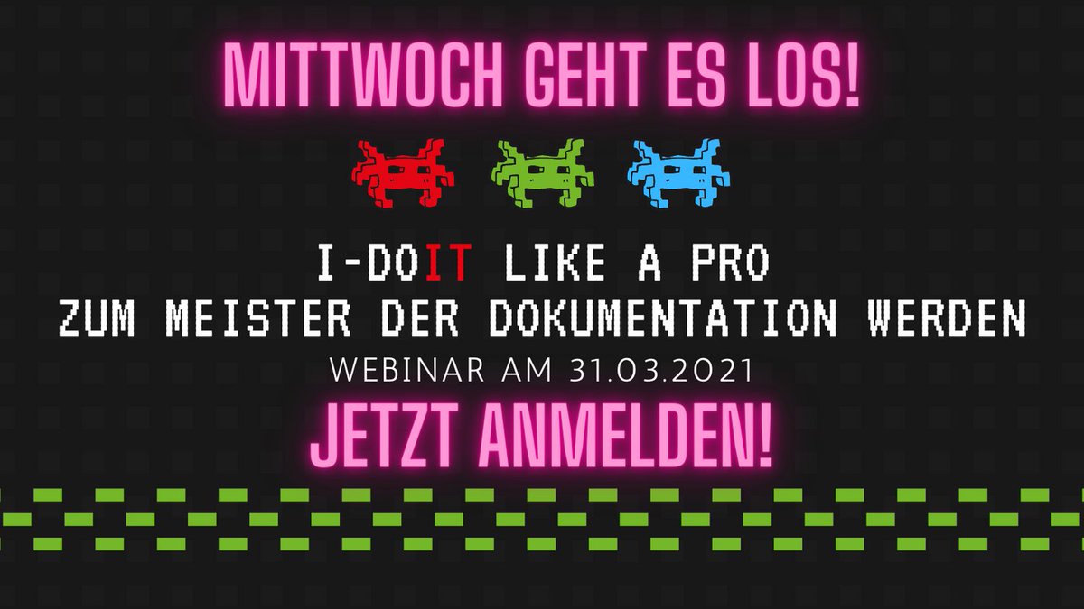 donamic_de's tweet photo. Morgen geht es los: @idoit like a Pro! Wer mehr Zeit sparen, die Datenqualität spürbar verbessern und die Dokumentation langfristig erfolgreich machen möchte, sollte sich anmelden: https://t.co/zm0pcs7EMS #itdokumentation #cmdb #idoit #webinar https://t.co/vHG3Ge2sUs