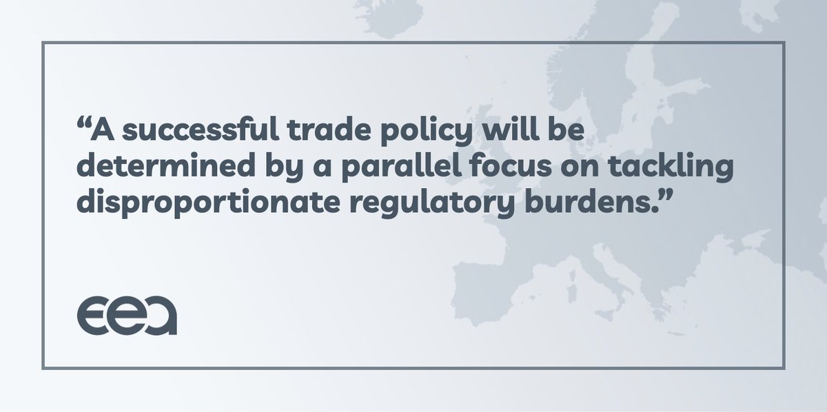 EEA_Brussels's tweet photo. #EU policy should focus on decreasing burdens &amp; red tape with a view of increasing #competitiveness, especially for #SMEs.

#EUTradePolicyReview 👉https://t.co/M8UXvNPplm https://t.co/6mcw7fZ2WQ