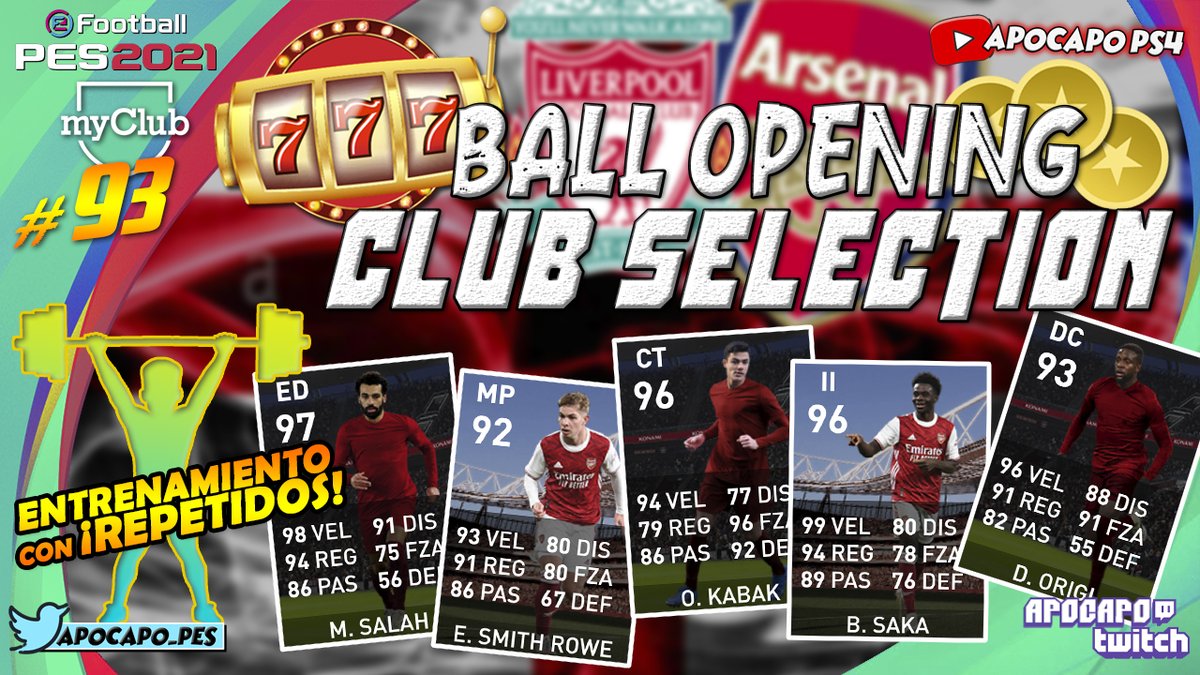 APOCAPO_PES's tweet photo. 🚨🚨🚨 NUEVO VIDEO!!
👉▶️https://t.co/Wp9LOHqseD
▶️https://t.co/Wp9LOHqseD👈
👀 TRUCOS! #BallOpening ARSENAL & LIVERPOOL
+ ENTRENAMIENTO!!
@officialpes @PESlatam #eFootballPES2021 #myClub https://t.co/tNoEMftAkA