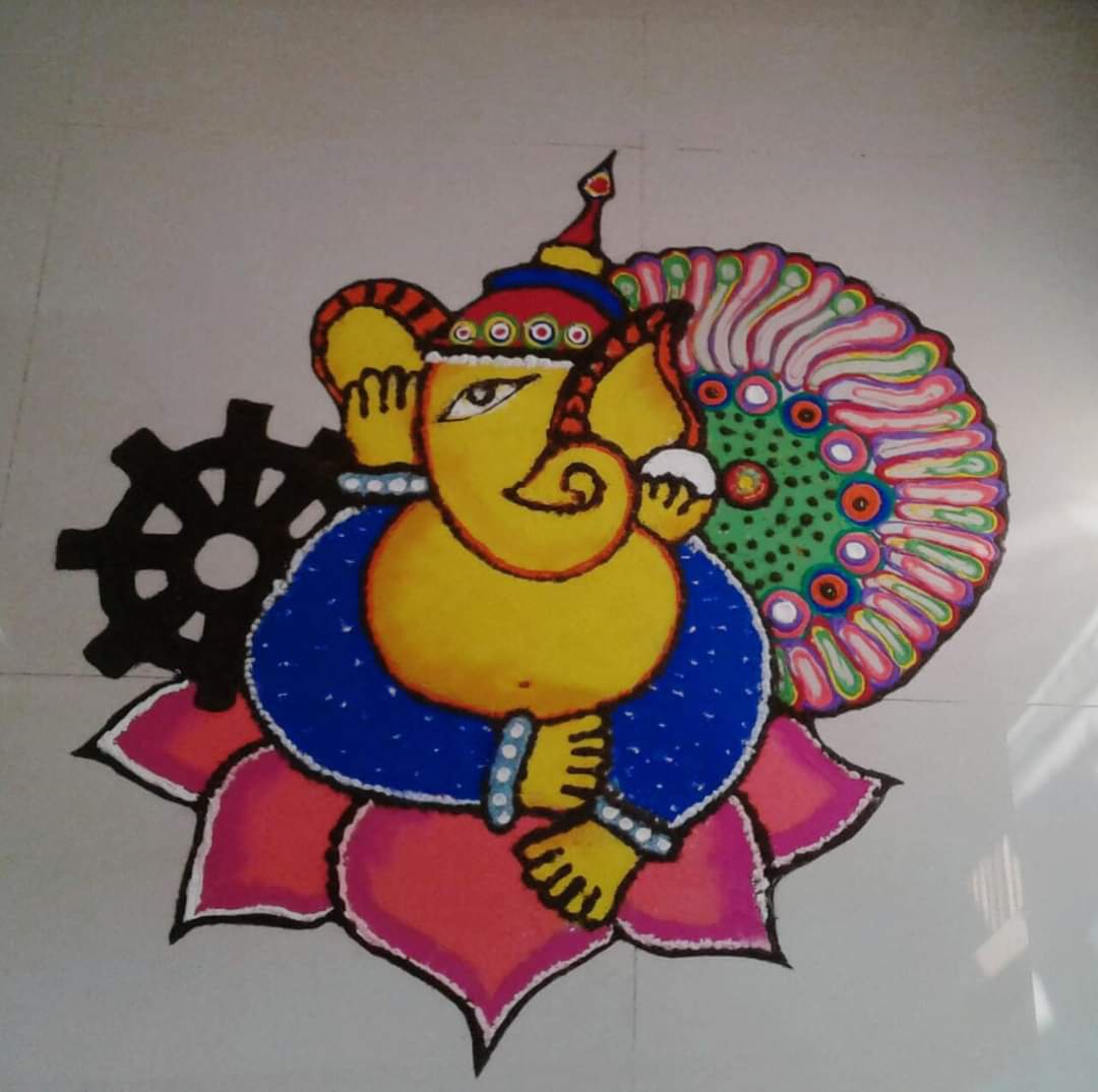 iccr_colombo's tweet photo. Holi with Rangoli ! 
Happy Holi To All 🙏

This year our students celebrated Holi with Colourful Rangolis.

COVID19 couldn't dampen their spirits &amp; the festival of colours 

@ICCR_Delhi
@IndiainSL

#azadikaamritmahotsav #azadikaamrutmahotsav 
#IndiaAt75 https://t.co/rqnZK7kl9L