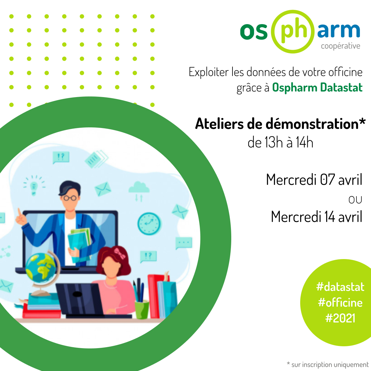 ospharea's tweet photo. Vous souhaitez exploiter les données de votre pharmacie pour en améliorer la compétitivité ?
OSPHARM vous propose un atelier d'une heure afin de vous guider :
- Le mercredi 7 avril à 13h
- Le mercredi 14 avril à 13h

Formulaire d’inscription : https://t.co/VcMy1nRE7O https://t.co/fdM0tNpM70