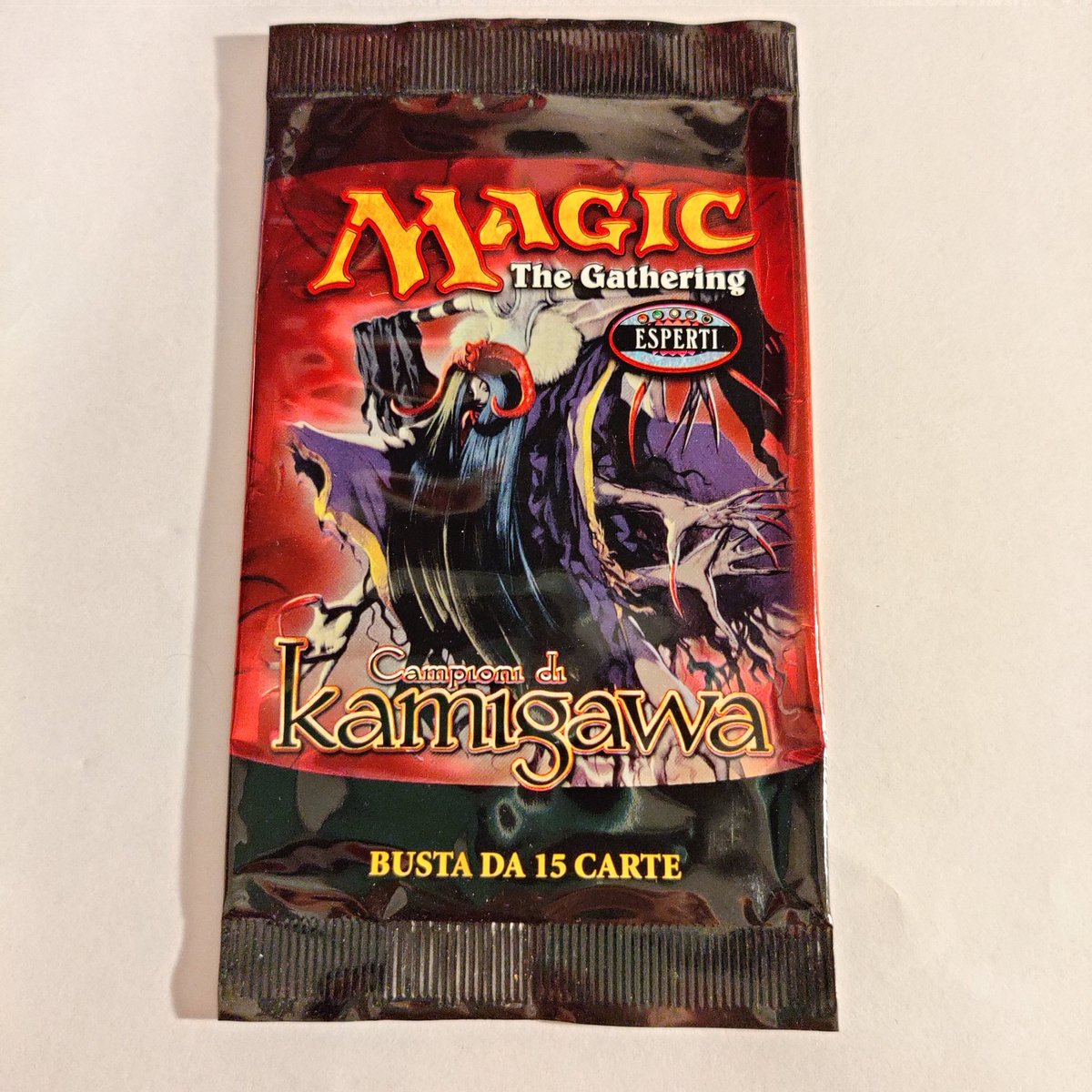 er_condor's tweet photo. #kamigawa #championsofkamigawa #boosterpack #draftbooster #RememberSlavery #unpacking in early 2000's #Magicthegathering #mtgcards #mtglife #mtgaddicted #mtgcollection #figurine #tradingcards @wizards_magic @wizards_magicIT @Wizards_MagicEU #takemebacktokamigawa https://t.co/0dR9HEm5bA