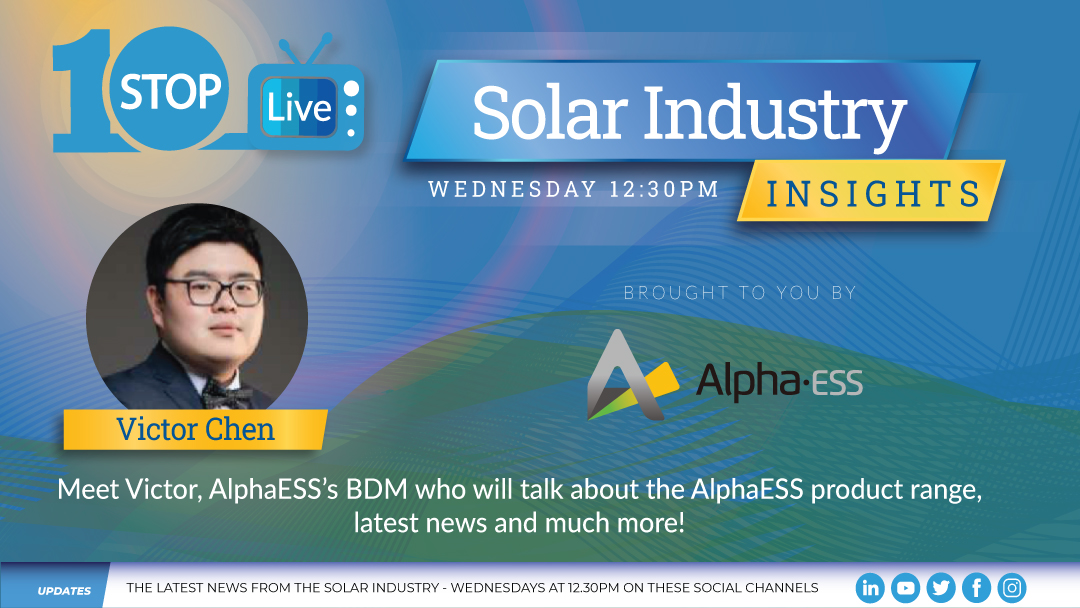 OneStop_wh's tweet photo. Tune in for another episode of One Stop Live with Victor Chen from @AlphaESS
.
If you want to learn more about VPP, the future of Australian renewable energy and much more, don't miss this episode on Wednesday at 12:30pm AEST. https://t.co/49XM0qtFyO