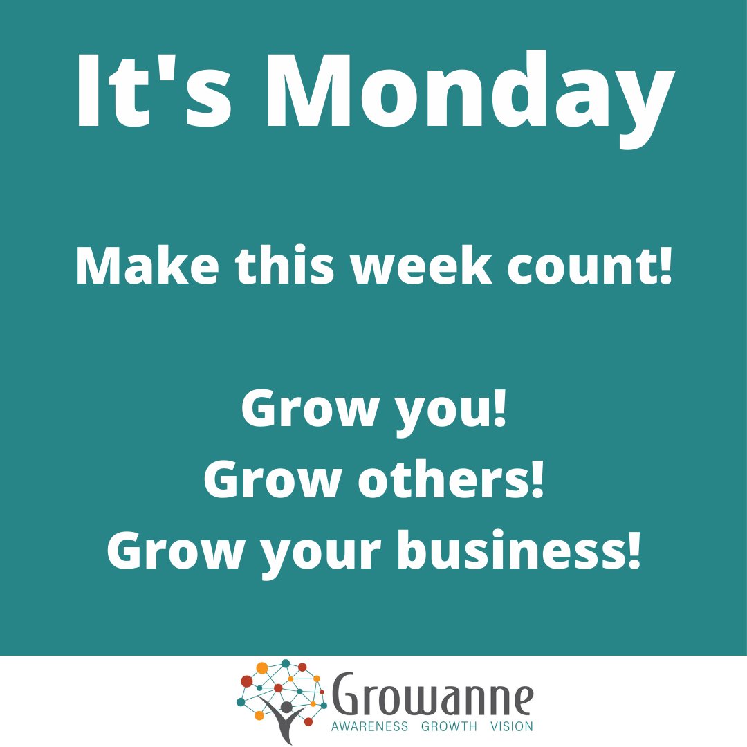 New Week, New Opportunities

New week, new opportunities, new growth. See every challenge as growth this week, in yourself, in others.  Give guidance and support to someone that needs YOU.  

#growannesa #growth #personal growth #coaching #growth mindset