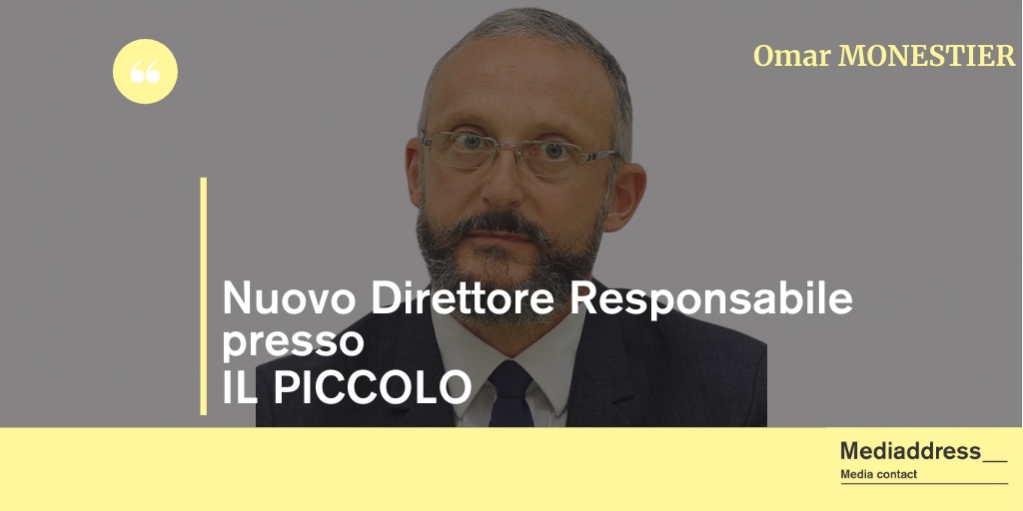 ➡ È cambiato l'incarico per <a href="/OmarMonestier/">Omar Monestier</a> che ora è Direttore Responsabile presso la redazione de "Il Piccolo"!

#ilpiccolo #trieste #quotidiano