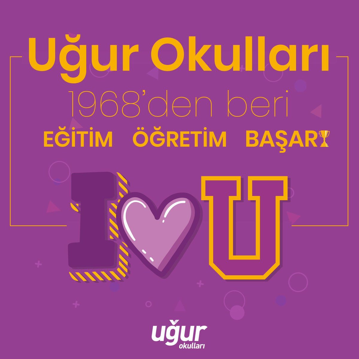 1968’den beri Türkiye’nin Uğur’una inanan kazandı! Siz de Uğurlu olun; güçlü akademik kadromuz, yenilikçi eğitim yaklaşımlarımız ve fark yaratan dijital eğitim uygulamalarımızla başarı yolundaki ilk adımınızı atın! ✨

#UğurluOlmak