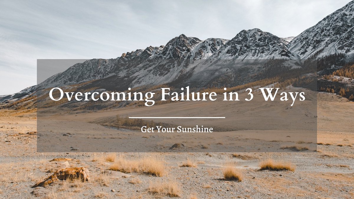 GetYourSunshine's tweet photo. @TRJForBloggers Hi this is my new post!!

Overcoming Failure in 3 Ways
https://t.co/6GCGZAwfLp

Dreams don't always come true, but I'm here to help you shake failure off and move on to your next adventure!

Let me know if you leave a comment so I can return the love!❤️ https://t.co/agHEMY3EYc