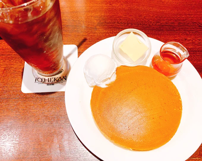 パンケーキ食べますた(ˊo̴̶̷̤ ᴗ o̴̶̷̤ˋ) 