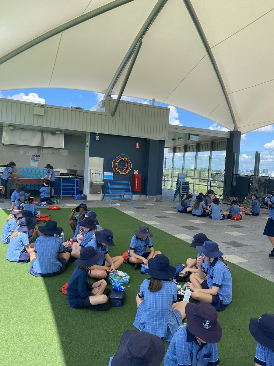 stspeternpauls's tweet photo. Year 5/6 morning tea vibes on the rooftop!
#BCEschools
#learningtogetherforlife
#futurelearningcommunities https://t.co/hWmW3vZNSZ