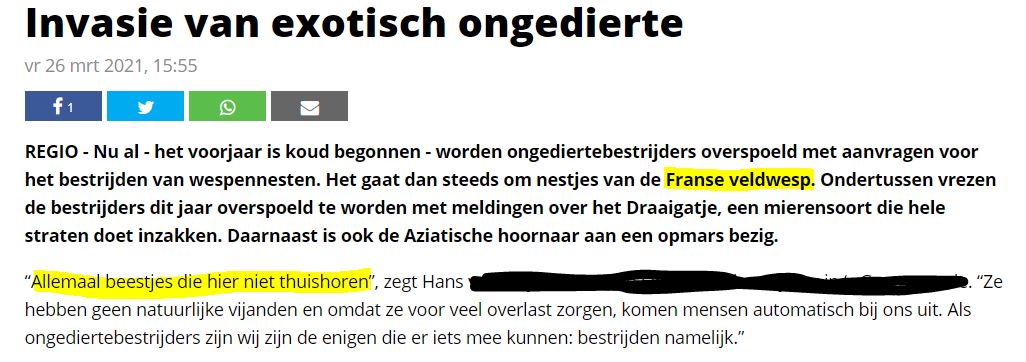 wespenvriend's tweet photo. Plaagdierbestrijders c.s. doen soms absurde claims mbt de allervriendelijkste Franse veldwesp zoals bv in deze tekst van #beestjeskwijt die op enkele plekken online staat😞
Maar de Franse veldwesp is geen exotisch ongedierte, ze is zelden lastig en niet agressief maar wel nuttig! https://t.co/nr64Pd85Sf