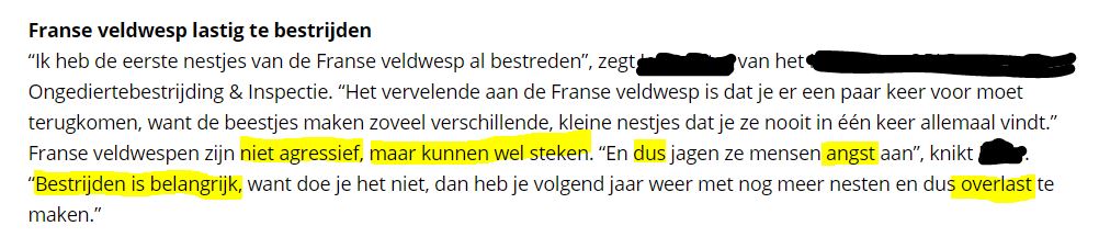 wespenvriend's tweet photo. Plaagdierbestrijders c.s. doen soms absurde claims mbt de allervriendelijkste Franse veldwesp zoals bv in deze tekst van #beestjeskwijt die op enkele plekken online staat😞
Maar de Franse veldwesp is geen exotisch ongedierte, ze is zelden lastig en niet agressief maar wel nuttig! https://t.co/nr64Pd85Sf
