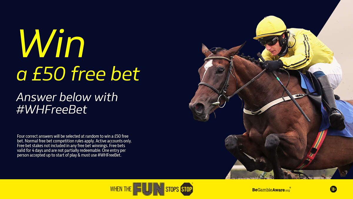 WilliamHill's tweet image. #WHFreeBet competition 

🏇 Which horse won the 2018 and 2019 Grand National? 

💰 Four correct answers that reply using #WHFreeBet will be randomly selected after 5pm today to win a £50 free bet.

18+ | Terms - wh.bet/WHFreeBet