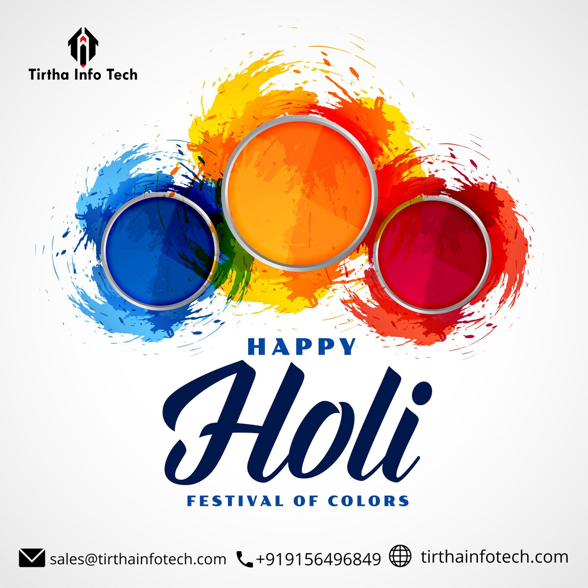 InfoTirtha's tweet photo. Wishing you all a very happy and colourful Holi!! 🙏🌺#होलीहै #HappyHoli2021 #HappyHoli #Holi2021 #HappyHoli2K21 https://t.co/ItE5pfoeeu