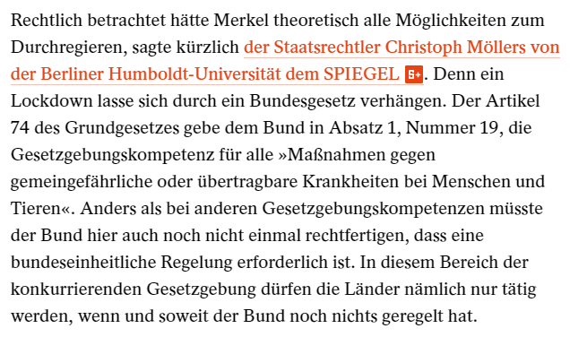 JoLepp's tweet photo. Noch mal kurz zusammengefasst: Wie Merkel ohne die Länder ihre Corona-Politik verschärfen könnte. (Und wen es noch mehr interessiert, ein Interview mit dem Staatsrechtler Christoph Möllers zu genau dieser Frage https://t.co/GlwlymKtWP S+) https://t.co/XfunM9b3sR