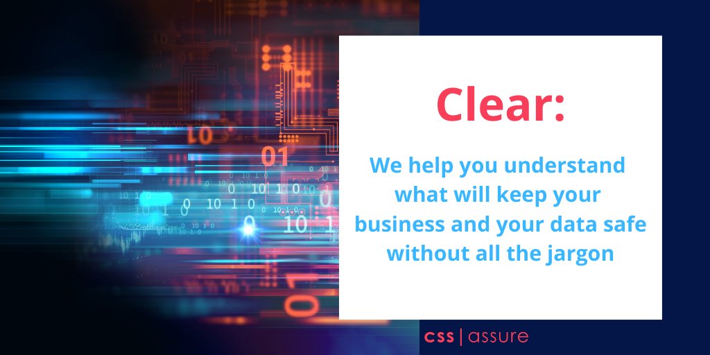CssAssure's tweet photo. We're dedicated to simplifying #cybersecurity #dataprotection and #riskmanagement to clearly understand concepts so that our clients can be resilient and survive in the digital economy. More info here https://t.co/g1fmZLvpNj #cssassure https://t.co/4oWoPA96rh