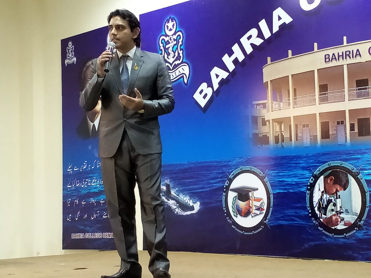 pyfp_ngo's tweet photo. President of PYFP Muhammad Umer Khan addressed at Bahria College Ormara on the occasion of Pakistan Resolution Day.
#professionalyfp #23rdMarchPakistanDay #ResolutionDay #Balochistan #Ormara #PYFP https://t.co/80ec2jzfty