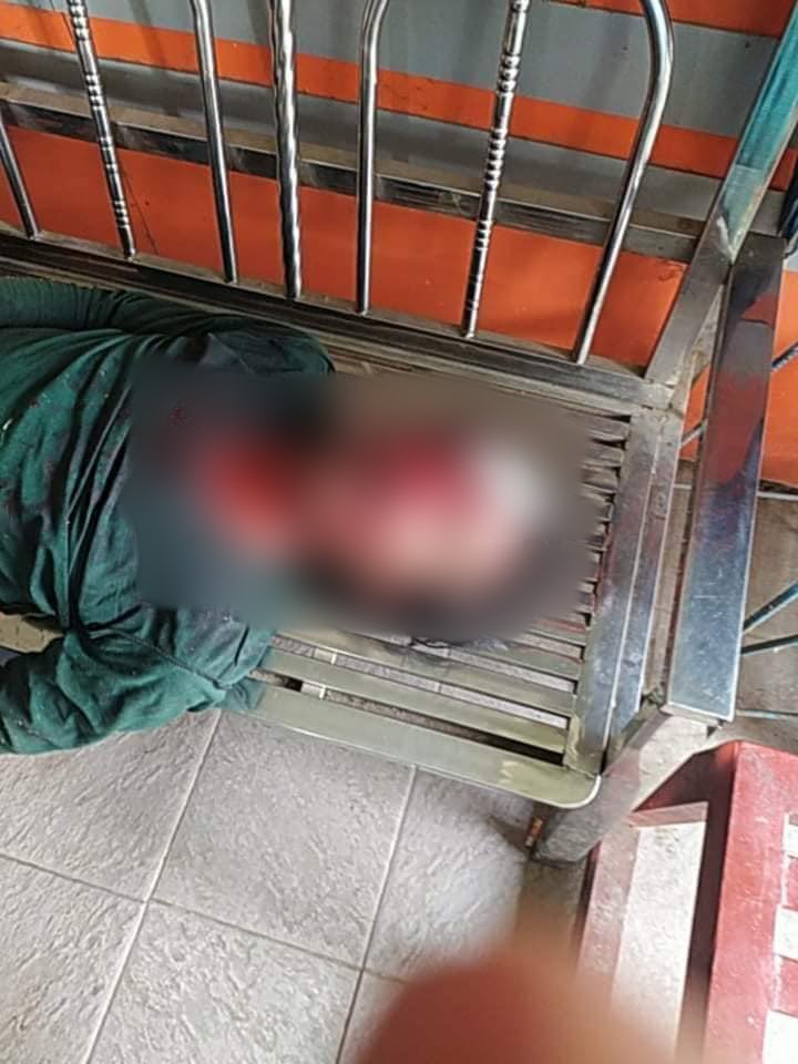 nslwin's tweet photo. South Dagon, Yangon:

Terrorists (#Myanmar security forces) fire hand grenades in Ward 70, 71, 72, 55, 56 &amp; 107. 

• A civilian has been killed and many injured. 

#WhatsHappeningInMyanmar #Mar29Coup #AntiFascistRevolution2021 #MilkTeaAlliance https://t.co/1nVQShiYV1