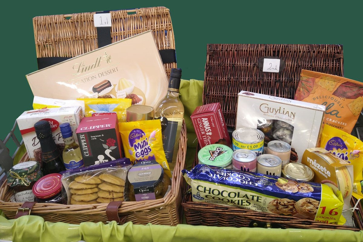 We have an #Easter Raffle with these two amazing Hampers to be won in #Holt 🐣

All proceeds are donated to <a href="/EACH_hospices/">EACH</a> @EACH_Norfolk