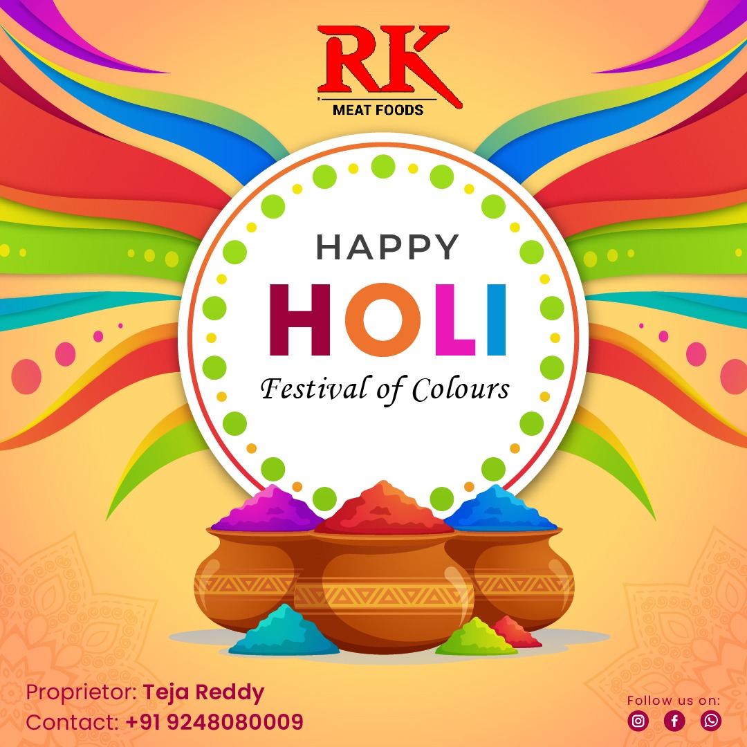 MeatRk's tweet photo. Wishing you all a very happy Holi…
Contact us:- +91 8886669109
#rk chats #
# tasty treat #
#rkmeatfoods #
#TirupatiSmartCity #
#rk delights #
# Mangalam road #
#yummyfood https://t.co/rFdoYncUyN
