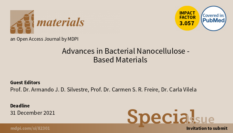 BioPol4's tweet photo. Submit your paper to the Special Issue "Advances in bacterial nanocellulose-based materials"
Materials (@Materials_mdpi) https://t.co/PFGuIO48xN