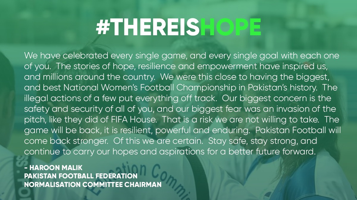 on_themic's tweet photo. We will come back stronger. We are not backing down anymore. #ThereIsHope #SupportPakistanFootball https://t.co/M7qARmOCjv