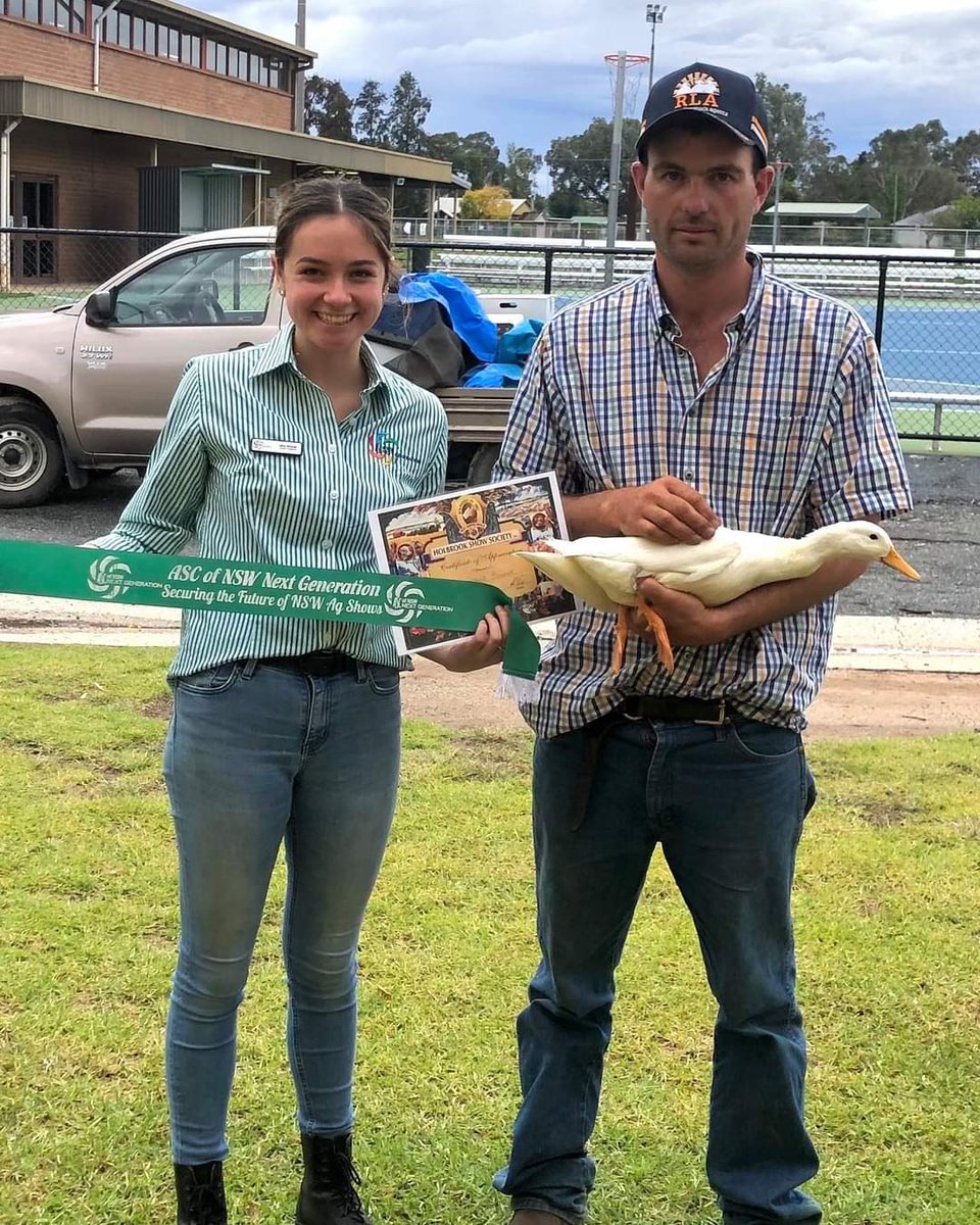 NSWASCNextGen's tweet photo. On Sunday 21st March Group 8 @NSWASCNextGen Delegate @NinoBirchall headed to the Holbrook Show where Christopher Bowler received the Next Gen Ribbon. Chris was acknowledged for his involvement and running of the show’s poultry section since he was in high school. #ASCNextGen https://t.co/tYLNKC9kV8