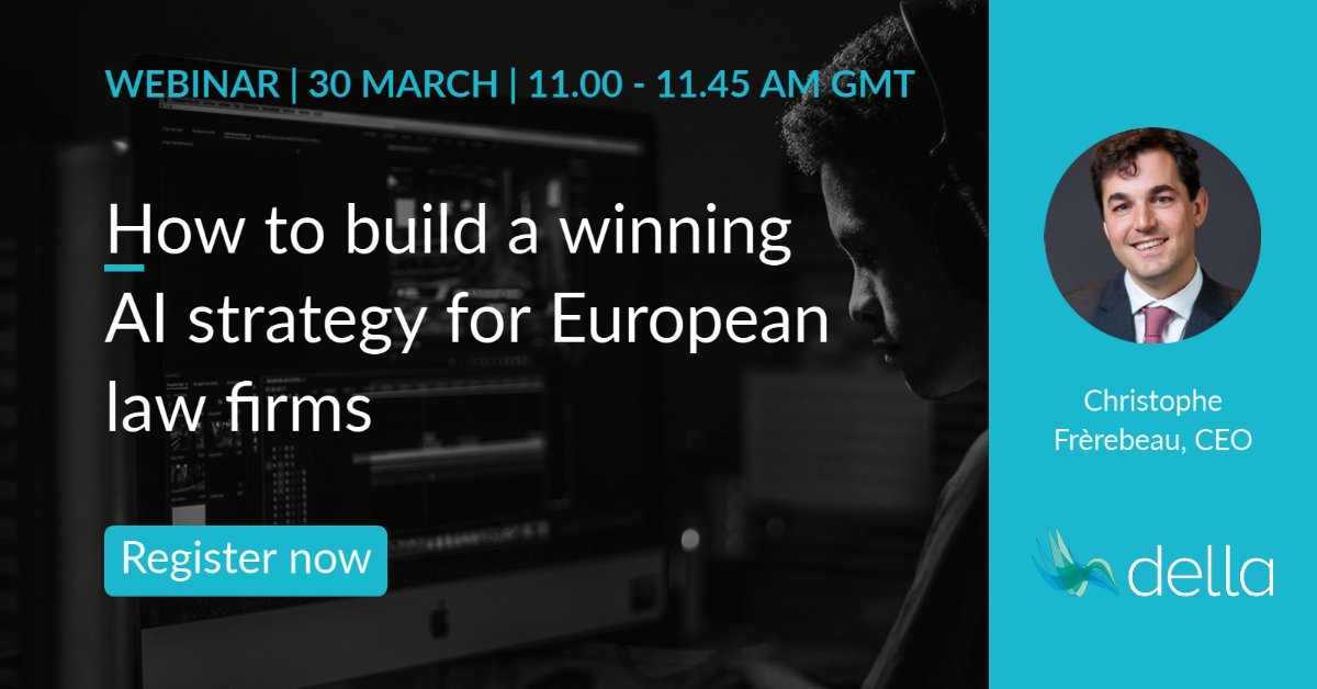 We're thrilled to have had 50+ registrations from some of the world's most prestigious #lawfirms and leading European law firms for our #webinar tomorrow 🙌 - save your spot now 👉us02web.zoom.us/webinar/regist… 

#magiccircle #NLP  #artificialintelligence #legalinnovation #legaltech