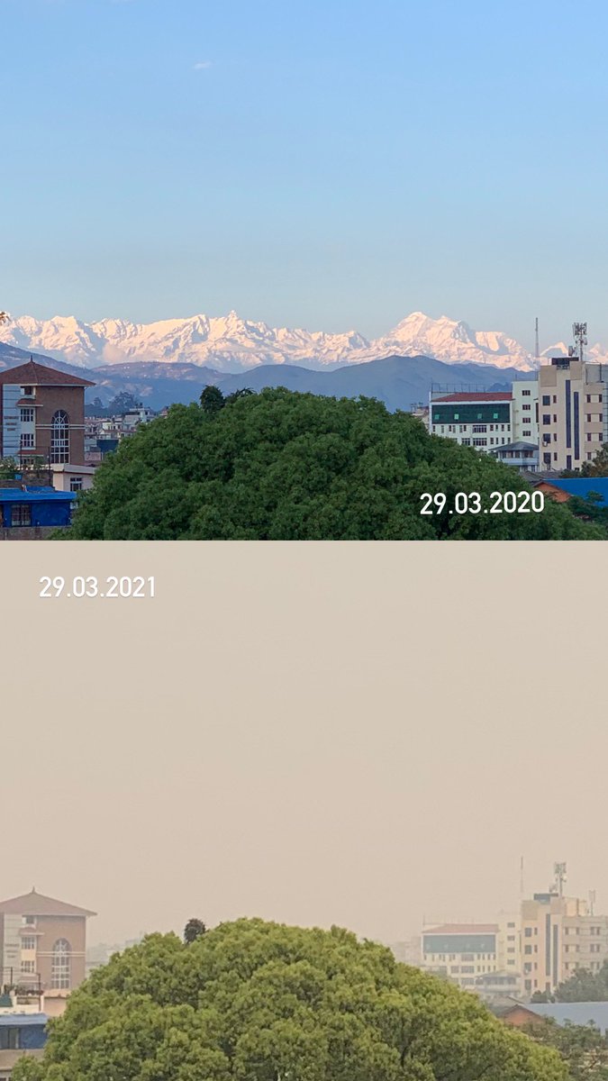 MurarkaShruti's tweet photo. This is what we’re breathing in. #Kathmandu #nepal #AirPollution https://t.co/QMPJuZOaXU