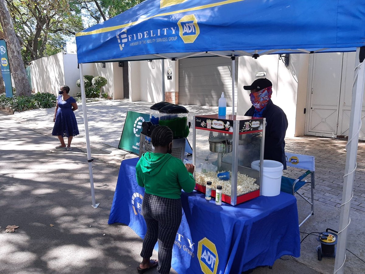 Fidelity_Secure's tweet photo. Fidelity ADT teams creating brand awareness and signing up new customers at the Ashford road LSS. Free popcorn and slush were available for the residents. #FidelityADT #Ashfordroad #Popcorn #Slush #Newcustomersignups #Brandawareness # #Keepingyousafe #Securingyourassets https://t.co/c8126SwYvo