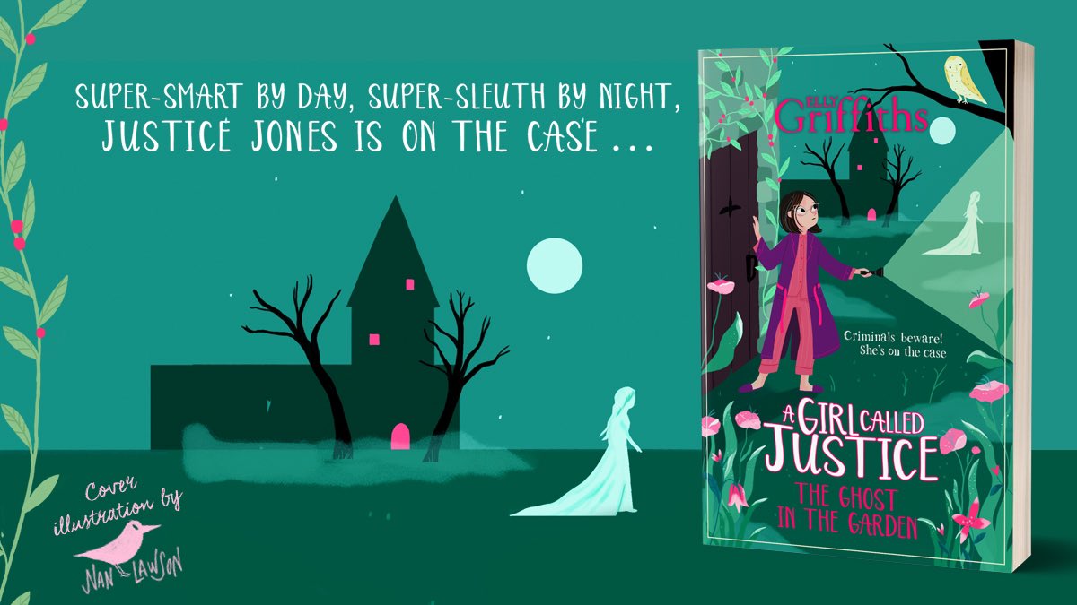 I’m delighted to share the beautiful cover of Justice #3 The Ghost in the Garden. It’s on 13th May from <a href="/HachetteKids/">Hachette Children's Group</a> and is Justice’s spookiest adventure yet