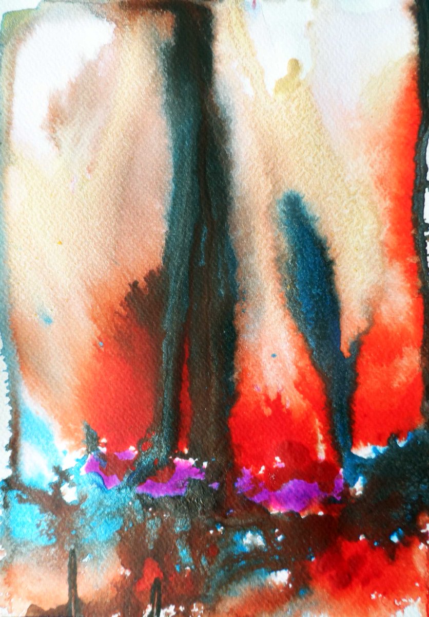 abstractralph's tweet photo. My Daily Art " The Fire Storm " by Ralph Bainbridge art and prints at Saatchiart https://t.co/2ptM601jhM