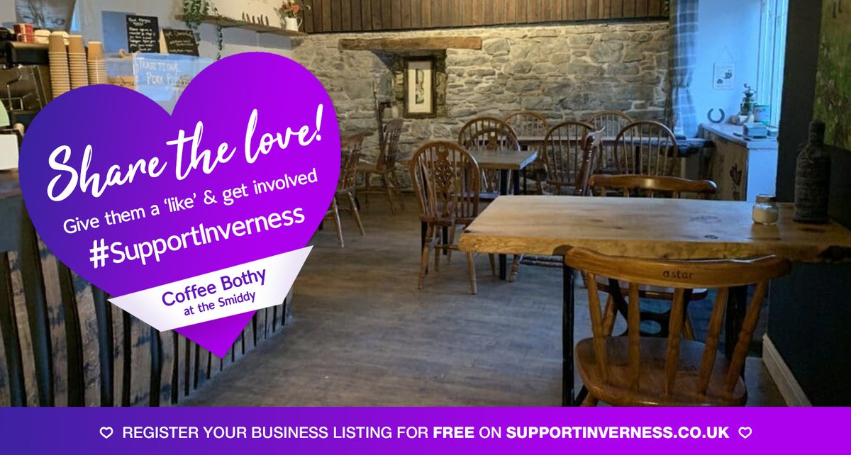 SupportInvernss's tweet photo. Please welcome Coffee Bothy at the Smiddy to @SupportInvernss! "A cafe, small traditional music venue and museum in one of Scotland’s oldest buildings; a Blacksmith’s in the Village of Contin." #SupportInverness #SupportLocal #SupportHighlands #ShopLocal #BuyLocal #Highlands https://t.co/O5VmRUvHCe