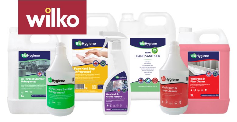 We’re proud to announce that our environmentally responsible, sustainable cleaning products will be being used in WILKO stores across the country! 👍

Helping them become cleaner, leaner and greener - and making stores safer for staff, customers and the environment! 🧼💪🌱