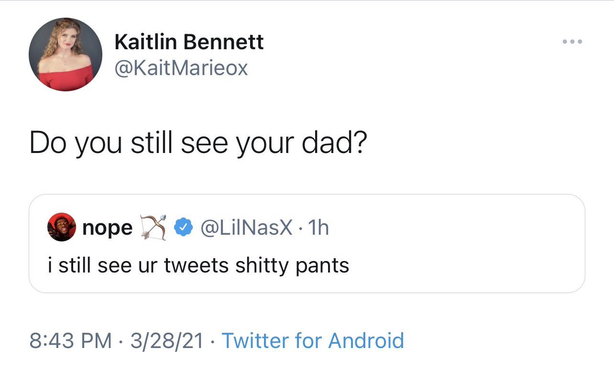 gothspiderbitch's tweet photo. Kaitlin Bennett went from stereotyping black families to accusing a black man of being a sexual predator in just two tweets, that’s gotta be some kind of racist world record. https://t.co/Bs2NeeXf9I