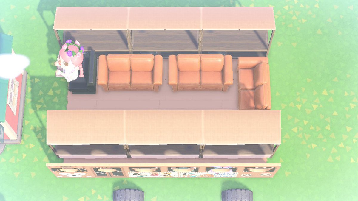 さぁや あつ森フルーツタル島 ダッフィーバス完成しました 顔出しはできないけど 乗れるようにしました でもちょうどいいところに座れば顔出せた 使用ssタグ付けしてくれると大変喜びます あつ森 マイデザ 顔出し看板 ディズニー