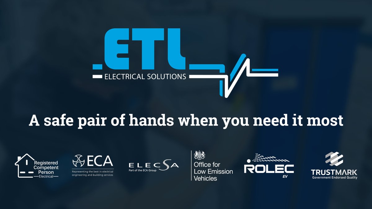 ETL Electrical Solutions - THE Solution to your electrical woes... ⚡️

✅ #ElectricalEngineers.
✅ #ElectricalContractors. 
✅ Domestic installations.
✅ Commercial projects. 

FREE QUOTE ⤵️
etl-electrical-solutions.co.uk/#contact

#electrician 
#ETLElectricalSolutions