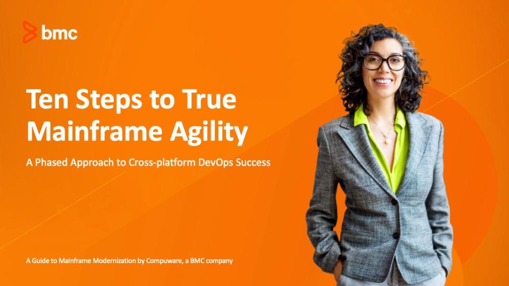 Watch <a href="/ericodell/">Eric Odell</a> <a href="/BMCSoftware/">BMC Software</a> with <a href="/CraigieH/">Craig Hartwell</a> and <a href="/jrickslade/">Rick Slade</a> @compuware in this on demand webinar 'Ten Steps to True Mainframe Agility' when they discuss a phased approach to cross-platform #DevOps success for the #mainframe. #agile #ibmz
spr.ly/6013HsiZS