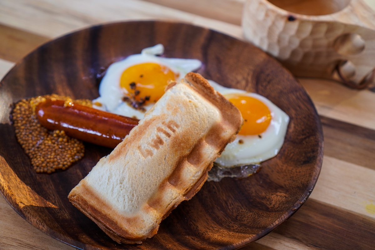 村人その3 على تويتر キャンプの朝飯毎回ほぼこれ キャンプ キャンプ飯