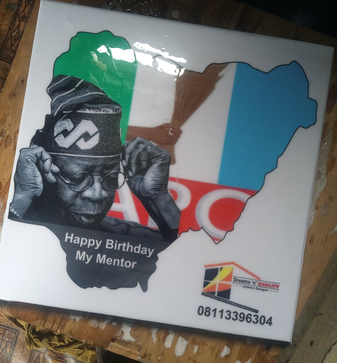 ShittuMiles's tweet photo. @DrAhmadLawan Today is Asiwaju Bola Ahmed Tinubu birthday. He turns 69 today. Happy birthday Jagaban 

It took me 72hrs to made this. No time is wasted when you doing what you love to someone you love #3DEpoxy https://t.co/woOfpGHoxL