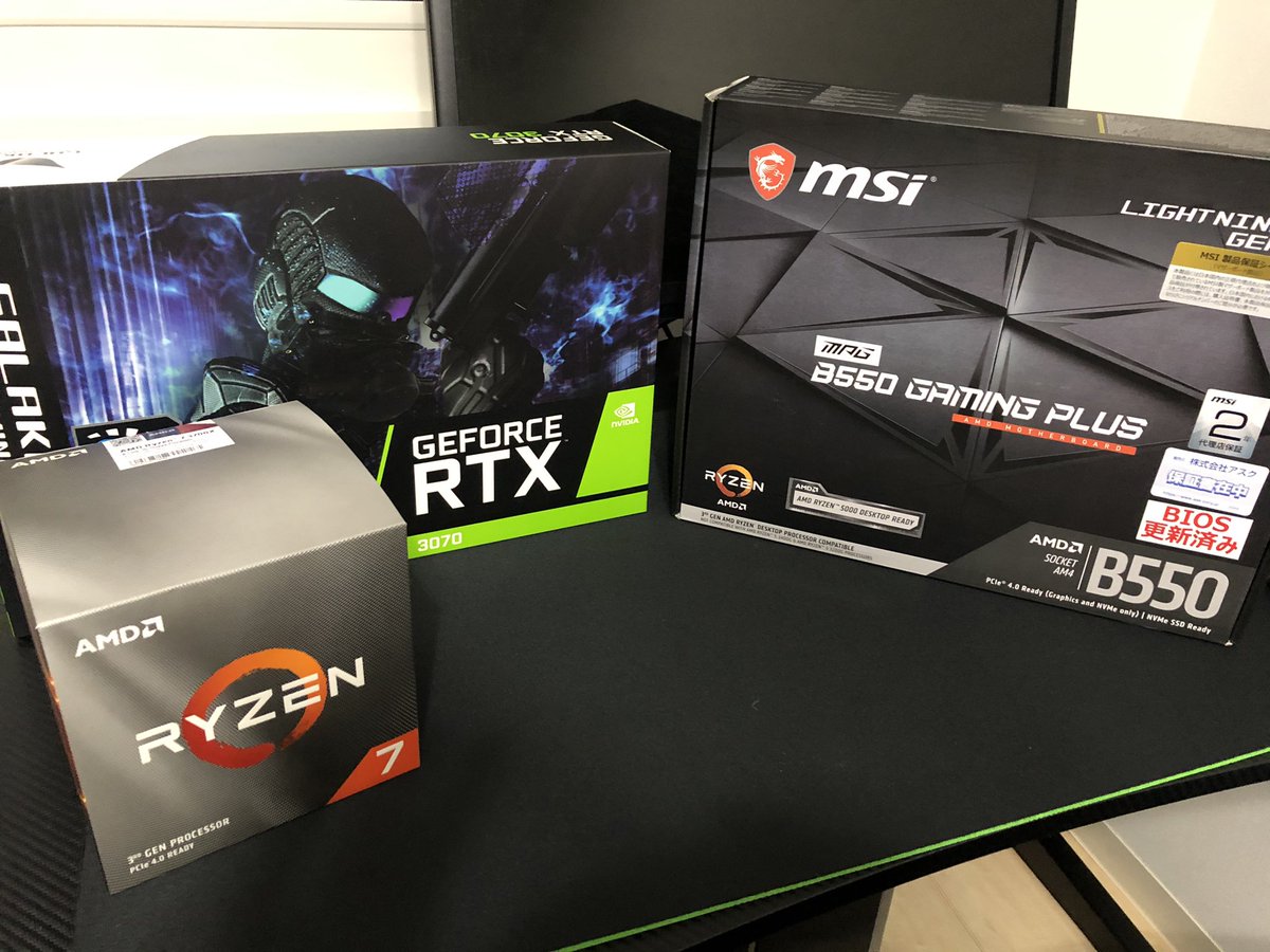 xrpvirtual's tweet photo. RTX3070売ってた〜
久々の自作でワクワクする(^^) https://t.co/71XGs2ErFB