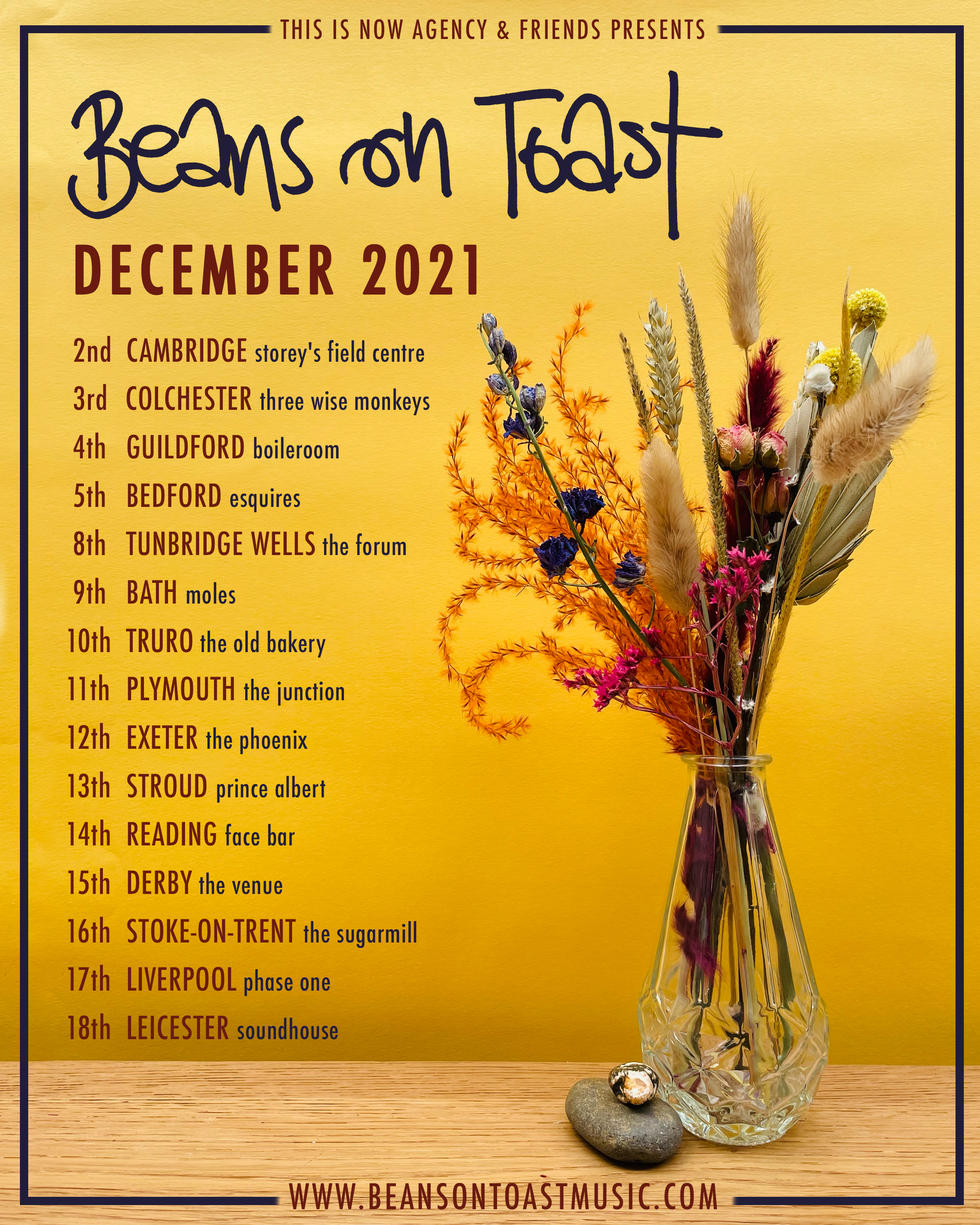News Report Beans On Toast Tour Poster