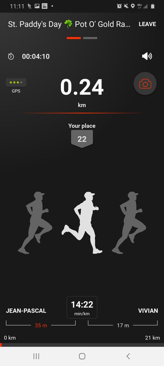 billysigudla1's tweet photo. #stpaddysday #StPatricksDay2021 #stpaddaypotogoldhalfamarathon #stpatrickdayhalfamarathon at position 20. Running the #21km live race #appjustmove https://t.co/SIY9ElzzyC