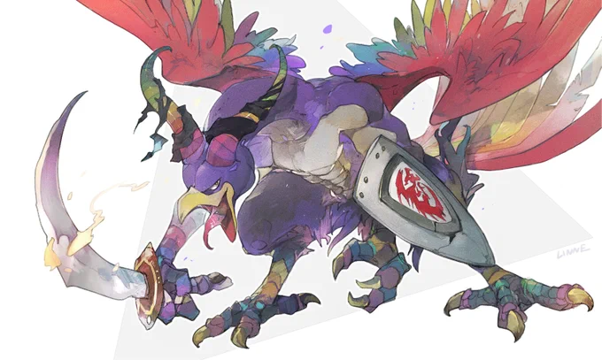 #今月描いた絵を晒そう
3月も魔物たちと沢山冒険しました? 