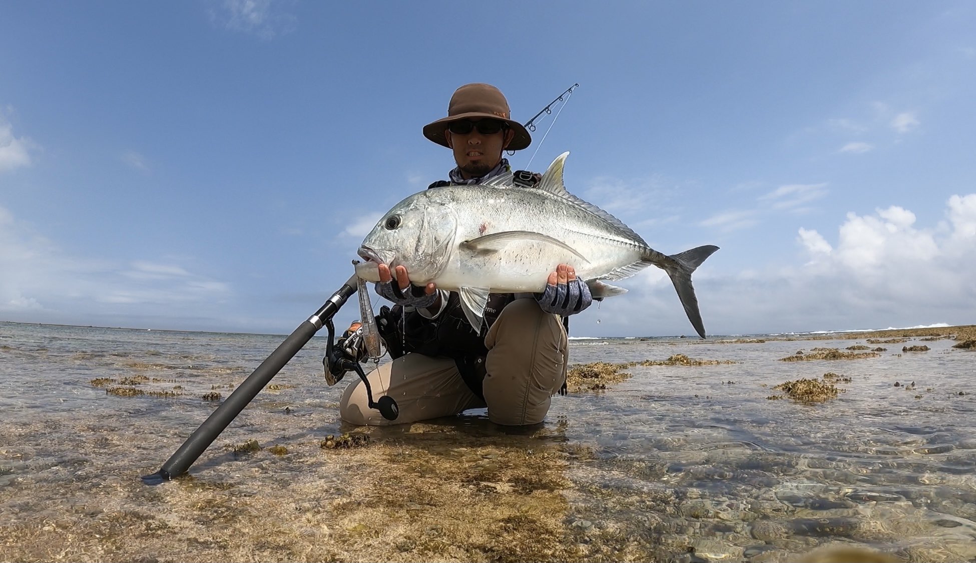 ヒロ 今年 ショアgt 一発目 よっしゃ Shoregt Gt ロウニンアジ ジャイアントトレバリー ショアgt 石垣島 カーペンター Shimano ステラ Bkk Bkkフック ディアブロ Bozles ボーズレス Xavier ザビエル ザビエル2f T Co