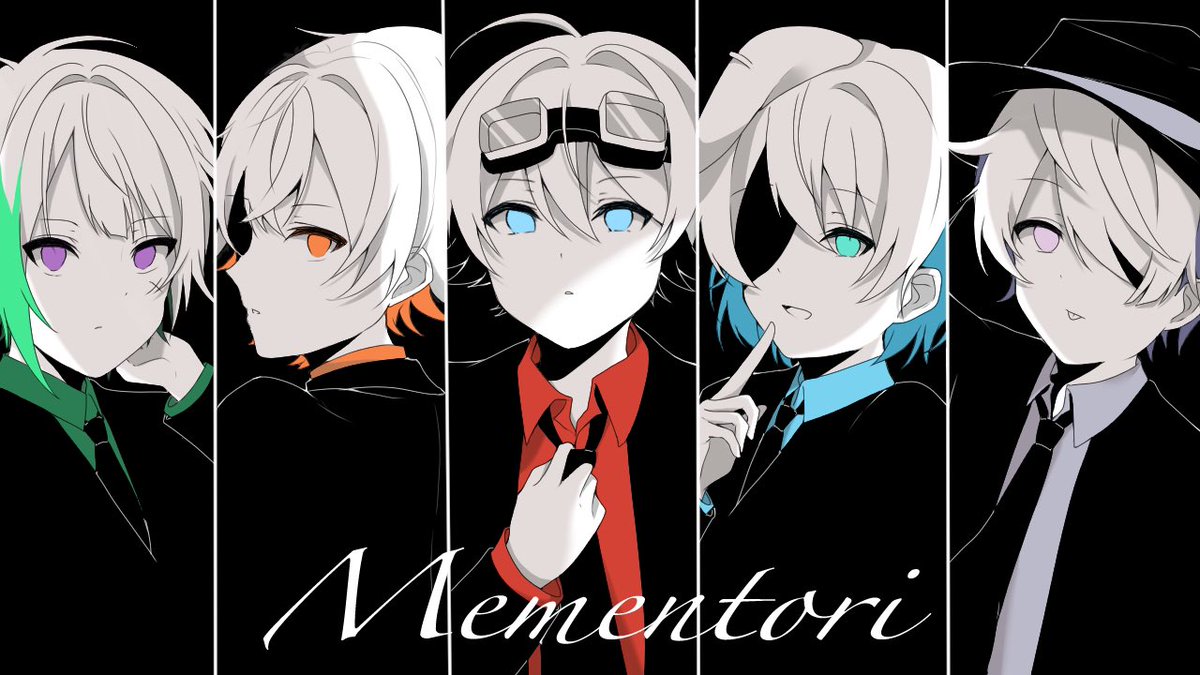 メメントリさんの5人をちょっと、、個人の好みで、、、(( #メメリ絵