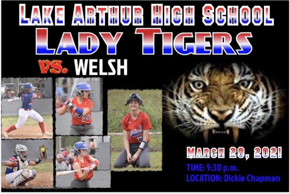 LATigers_'s tweet photo. π¨ Double Gameday Alert π¨
π March 29th, 2021
π District Games βΎοΈπ₯
π₯ Rivalry Games
π Welsh Greyhounds
β° (5:30 π₯) (6:00 βΎοΈ)
π Dickie Chapman Complex
π Lake Arthur, LA
π± GameChanger
#SWLAPreps #BeatWelsh https://t.co/3T1DDuuNXJ