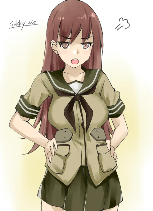 #艦これ版真剣お絵描き60分一本勝負_20210329
#艦これ版深夜の真剣お絵描き60分一本勝負
提督～、いい加減にしてください 