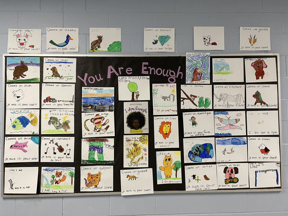 Thank you Candice Fung for the beautiful picture book, I am Enough by Grace Byers. Our primary classes all really enjoyed exploring this book and discovering how each student has their own unique reasons of how they are enough.